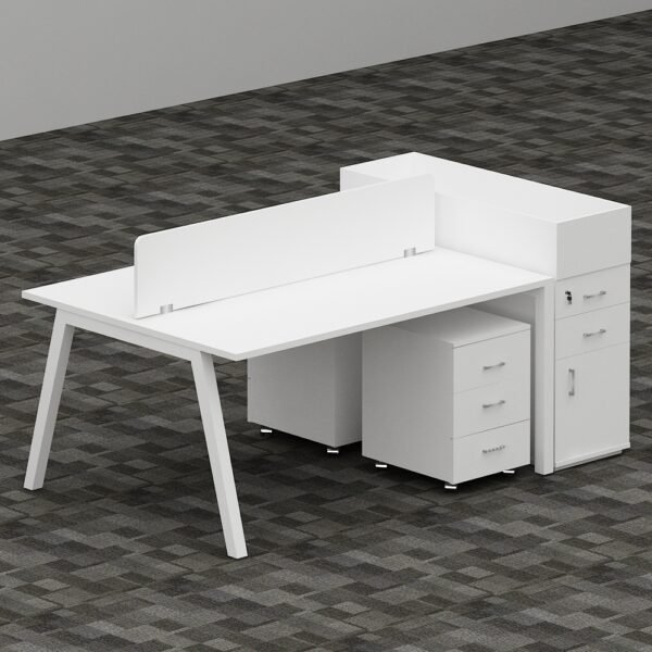 EVA Series 2 Person Workstation With Storage office furniture dubai