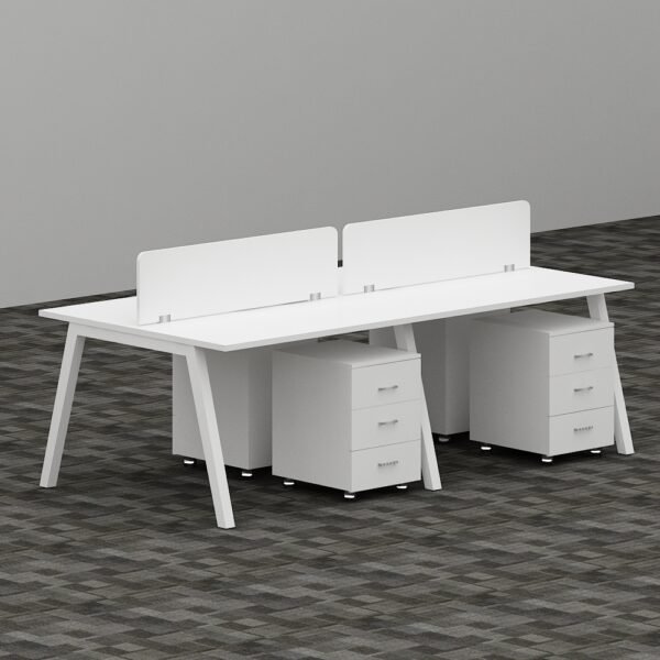EVA Series Cluster of 4x Face to Face Workstation office furniture dubai