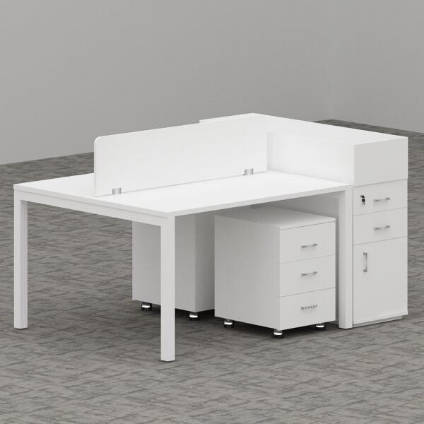 Galaxy Series 2 Person Workstation With Storage office furniture dubai