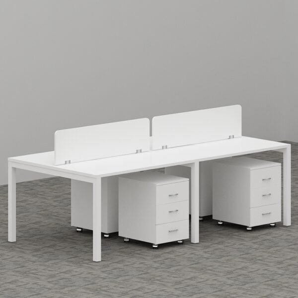 Galaxy Series Cluster of 4x Face to Face Workstation office furniture dubai