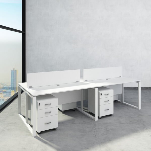 Novo Series Workstation For 4 Person office furniture dubai