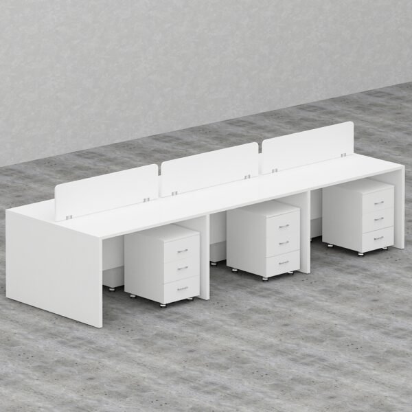 Rayan Series Cluster of 6x Face to Face Workstation office furniture dubai